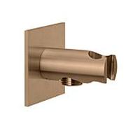 Herzbach Design iX PVD coude de raccordement douche 21.995200.2.39 Cuivre Acier, rosace 70x70mm, avec support conique