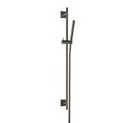 Herzbach Design iX PVD douche match0 21.922700.2.40 acier noir, 900 mm, avec douchette à main