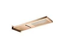 Herzbach Design iX PVD douche pluie 21.661600.2.39 Cuivre Acier, 537x165mm, montage mural
