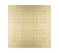 Herzbach Design iX PVD encastré au plafond, 500x500mm, acier laiton