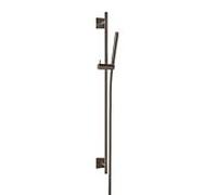 Herzbach Design iX PVD douche match0 21.922700.2.40 acier noir, 900 mm, avec douchette à main