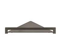 Herzbach Design iX PVD étagère d'angle 21.821000. 2000 .40 Black Steel, pour l'essentiel de la douche, montage mural, 216mm