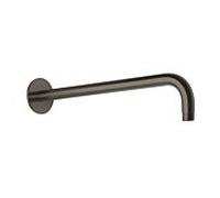 Herzbach Design iX PVD mural match0 21.960450. 2000 .40 Black Steel, pour douche à effet pluie, 450 mm, avec rosace d = 70 mm