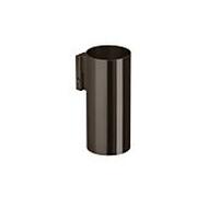 Herzbach Design iX PVD porte-brosses et gobelets 21.812000. 2000 .40 Acier noir, montage mural