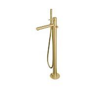 Herzbach Design iX PVD set de montage final 21.132055.2.41 robinetterie de bain, sur pied, avec set de douche, laiton acier