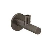 Herzbach Design iX PVD vanne d'équerre 21.954780. 2000 .40 avec rosace, Acier Noir