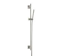 Herzbach Design iX set de barre de douche 17.922700.2.09 900 mm, rosace 70x70mm, avec douchette, acier inoxydable brossé