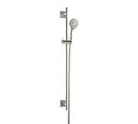 Herzbach Design iX set de barre de douche 17.922800.2.09 900 mm, rosace 70x70mm, avec douchette, acier inoxydable brossé
