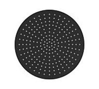 Herzbach Douche de tête Deep Black 23.600300. 2000 .12 300 mm, noir mat, pour montage mural