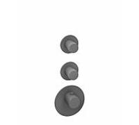 Herzbach Ensemble de montage final Deep Grey 23.522010. module de thermostat 2000 .06 Universal , gris mat