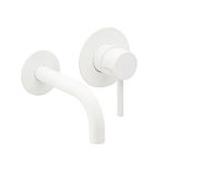 Herzbach Ensemble de montage final Deep White 23.203756. 2000 .07 160mm, mitigeur lavabo encastré, blanc mat