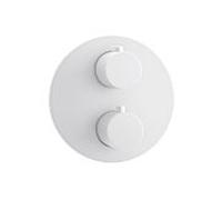 Herzbach Ensemble de montage final Deep White 23.500550. 2000 .07 pour 1 Verbraucher , thermostat encastré, blanc mat