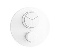 Herzbach Ensemble de montage final Deep White 23.803055. 2000 .07 pour 3 Verbraucher , thermostat encastré, blanc mat