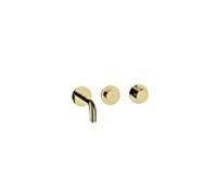 Herzbach Lavabo MODUL7 PUSH TA - 70.701603. 2000 .03 set de finition de robinetterie murale 160mm PVD or