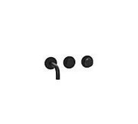 Herzbach Lavabo MODUL7 PUSH TA - 70.701603. 2000 .12 kit de finition de batterie murale 160mm noir mat