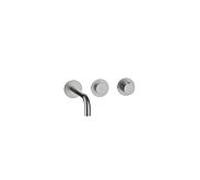 Herzbach Lavabo MODUL7 PUSH TA - 70.702103. 2000 .09 set de finition de robinetterie murale 210mm en acier inoxydable