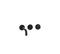 Herzbach Lavabo MODUL7 PUSH TA - 70.702103. 2000 .12 kit de finition de batterie murale 210mm noir mat