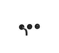 Herzbach Lavabo MODUL7 PUSH TA - 70.702403. 2000 .12 kit de finition de batterie murale 240mm noir mat