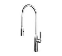 Herzbach Living mitigeur évier 17.136300. 2000 .09 bec ressort spirale, pivotante , acier inoxydable brossé