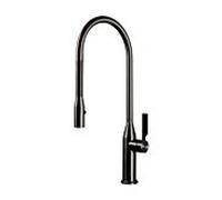 Herzbach Living mitigeur évier 21.136300. 2000 .40 bec à ressort hélicoïdal, pivotante , acier noir