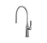 Herzbach Living mitigeur évier 17.136200. 2000 .09 avec bec orientable, poignée latérale, inox brossé