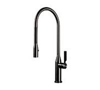 Herzbach Living mitigeur évier 21.136300. 2000 .40 bec à ressort hélicoïdal, pivotante , acier noir