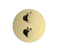 Herzbach Living set de finition rond 30.500550.1.03 thermostat encastré, 1 consommateur, PVD or