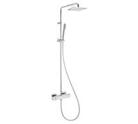 Herzbach Living Spa Colonne de douche en applique avec mitigeur thermostatique, 11.988930.1.01,