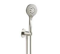 Herzbach Living Spa iX Set de douche avec raccord mural coudé et support, 3 jets, 17.914700.1.09,