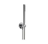 Herzbach LIVING SPA Set de douche avec raccord mural coudé et support, 1 jet, 11.620222.4.01,