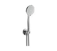 Herzbach LIVING SPA Set de douche avec raccord mural coudé et support, 1 jet, 11.620224.4.01,