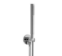 Herzbach Living Spa Set de douche avec raccord mural coudé et support, 1 jet, 11.620221.2.01,