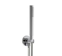 Herzbach Living Spa set de baignoire 11620222201 chromé, avec flexible, support et douche
