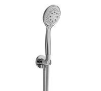 Herzbach Living Spa Set de douche avec raccord mural coudé et support, 3 jets, 11.620225.2.01,