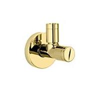 Herzbach Vanne d'angle design Living 30.954780. 2000 .03 2000 /2"x3/8", avec filtre de nettoyage, PVD or