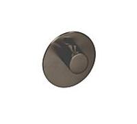 Herzbach Logic XL 21.500100. 2000 .40 Black Steel, pour module de thermostat simple, d = 116 mm