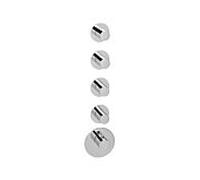 Herzbach Logic XL Herzbach Logic XL 11.524015. 2000 .01 module de thermostat Universal , 5 chromé tableau de bord ronds, chromé