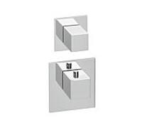 Herzbach Logic XL Herzbach Universal module thermostat Universal , 2 tableau de bord carré, chromé