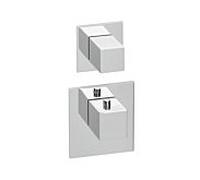 Herzbach Logic XL Herzbach Universal module thermostat Universal , 2 tableau de bord carré, chromé