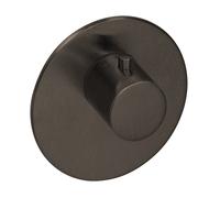 Herzbach Logic XL 21.500100. 2000 .40 Black Steel, pour module de thermostat simple, d = 116 mm