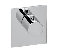 Herzbach Logic XL 11.500100.2.01 pour module de thermostat simple, 110x100mm, chromé