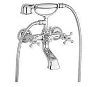 Herzbach mitigeur Anais 32400000104 blanc-or, apparent, avec set de douche,