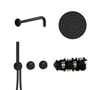 Herzbach MODUL7 Ensemble de douche encastré avec mitigeur thermostatique, 70.702711.1.12,