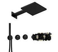 Herzbach MODUL7 ensemble thermostatique T-TF2 70.703721. 2000 .12 TWIN FLOW Noir mat