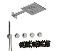 Herzbach MODUL7 Kit thermostat PUSH P-TF2 70.703723. 2000 .09 TWIN FLOW en acier inoxydable