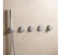 Herzbach MODUL7 PUSH Mitigeur thermostatique de douche encastré, 70.703003.1.09,