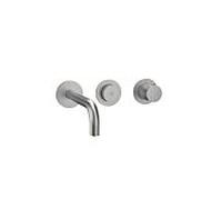 Herzbach Lavabo MODUL7 PUSH TA - 70.702103. 2000 .09 set de finition de robinetterie murale 210mm en acier inoxydable