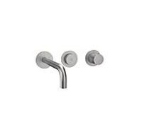 Herzbach Lavabo MODUL7 PUSH TA - 70.702403. 2000 .09 set de finition de robinetterie murale 240mm en acier inoxydable
