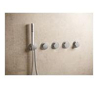 Herzbach MODUL7 PUSH thermostat ensemble fini 70.703003. 2000 .09 3 Verbraucher en acier inoxydable