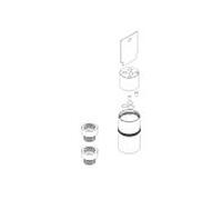 Herzbach MODUL7 rallonge 20mm thermostat PUSH 70.718013. 2000 .09 prise murale 1 Verbraucher